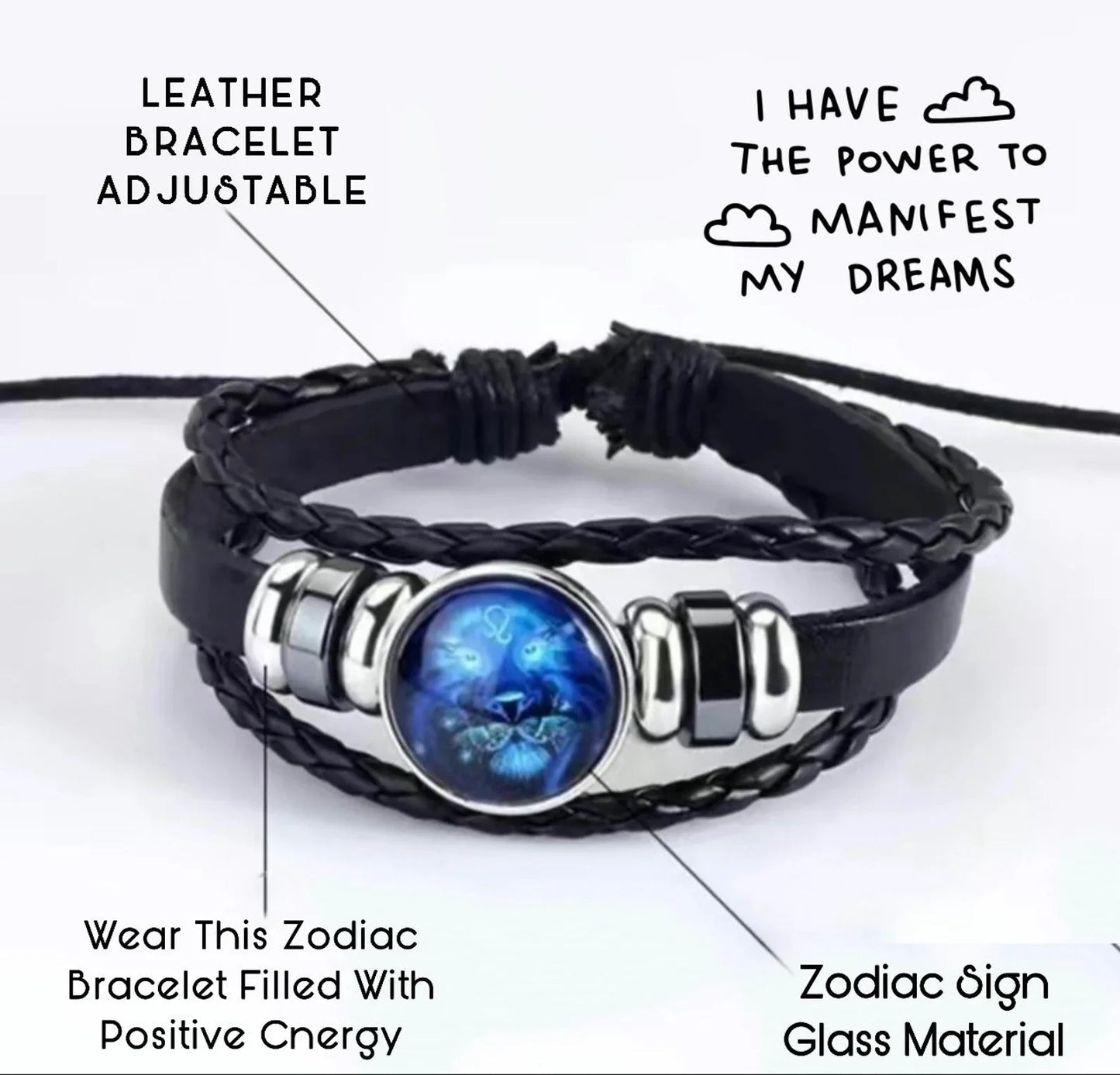 Adjustable Zodiac Sign Powerful Bracelet (Energized)